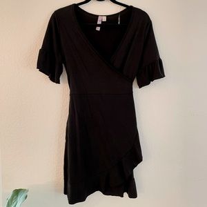 Medium grey wrap around dress